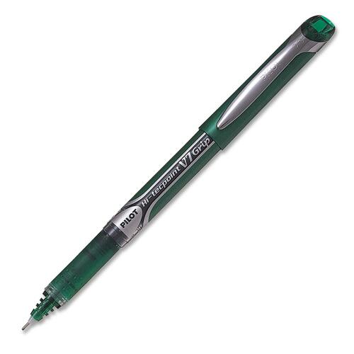 Pilot Hi-Tecpoint V7 Grip Rollerball Pens - 0.7 mm Pen Point Size - Needle Pen Point Style - Green - 1 Each - Rollerball Pens - PILBXGPNV7GN