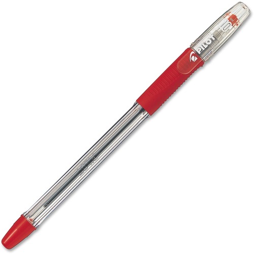 Pilot Begreen Stick Ballpoint Pen - Medium Pen Point - Refillable - Red Oil Based Ink - 1 Each - Ballpoint Stick Pens - PIL324819