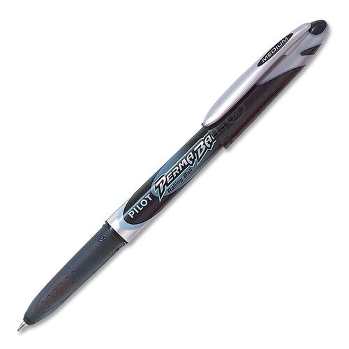 Pilot PermaBall Multi-Surface Rollerball Pen - Medium Pen Point - Black - 1 Each