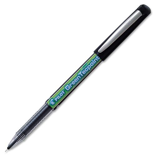 Pilot Begreen GreenTecPoint Rollerball Pen - 0.5 mm Pen Point Size - Refillable - Black - 1 Each