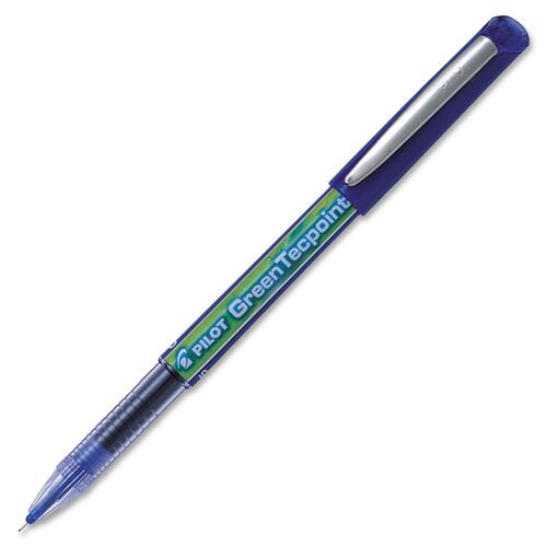 Pilot Begreen GreenTecPoint Rollerball Pen - 0.5 mm Pen Point Size - Refillable - Blue - 1 Each