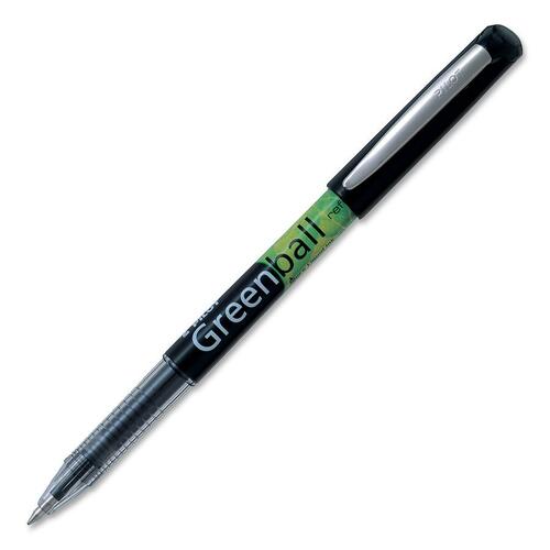 BeGreen Greenball Rollerball Pen - 0.7 mm Pen Point Size - Refillable - Black - 1 Each - Rollerball Pens - PIL345234