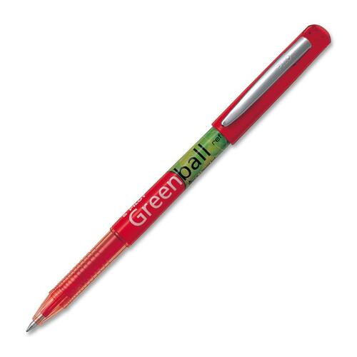 BeGreen Greenball Rollerball Pen - 0.7 mm Pen Point Size - Refillable - Red - 1 Each - Rollerball Pens - PIL345241