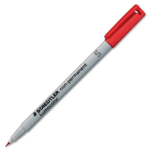 Lumocolor Fibre Tip Porous Point Pen - Ultra Fine Pen Point - Red - Polypropylene Barrel - 1 Each - Overhead Transparency Markers - STD3112