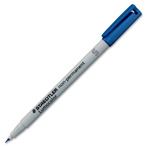 Lumocolor Fibre Tip Porous Point Pen - Ultra Fine Pen Point - Blue - Polypropylene Barrel - 1 Each - Overhead Transparency Markers - STD3113
