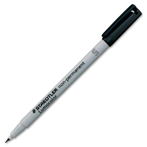 Lumocolor Fibre Tip Porous Point Pen - Ultra Fine Pen Point - Black - Polypropylene Barrel - 1 Each - Overhead Transparency Markers - STD3119