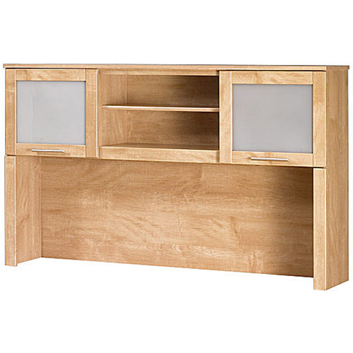 bbf Somerset L-Desk Hutch - 35.7" Height x 59.1" Width x 13.7" Depth - Finish: Maple