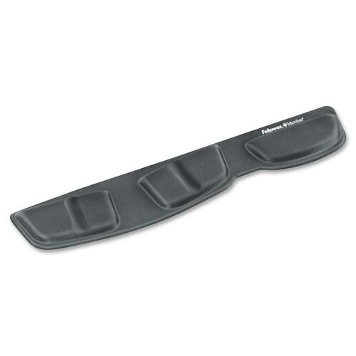 Fellowes Keyboard Palm Support with Microban® Protection - 0.63" x 18.25" x 3.38" Dimension - Graphite - Memory Foam - 1 Pack
