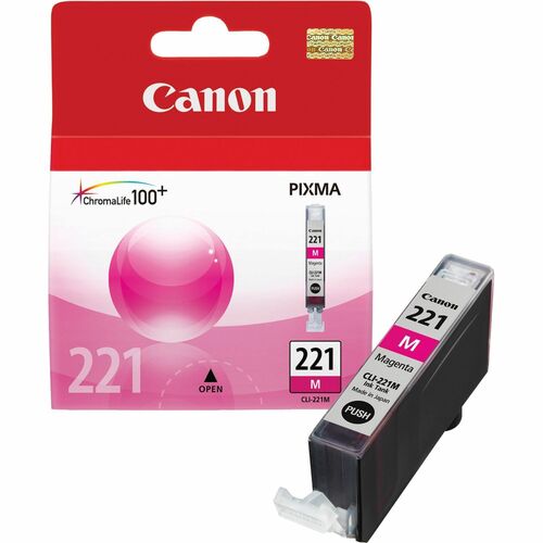 Canon CLI-221M Original Ink Cartridge - Inkjet - 510 Pages - Magenta - 1 Each