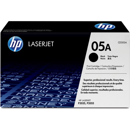 HP 05A (CE505A) Original Toner Cartridge - Single Pack - Laser - 2300 Pages - Black - 1 Each