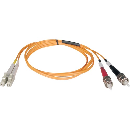 Tripp Lite 50M Duplex Multimode 62.5/125 Fiber Optic Patch Cable LC/ST 164' 164ft 50 Meter - ST Male - LC Male - 164.04ft - Orange
