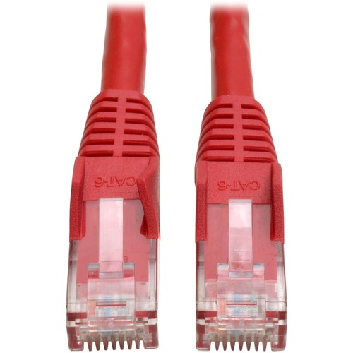 Tripp Lite Cat6 Gigabit Snagless Molded (UTP) Ethernet Cable (RJ45 M/M) PoE Red 7 ft. (2.13 m) - 2.1m - 1 x RJ-45 Male - 1 x RJ-45 Male - Red