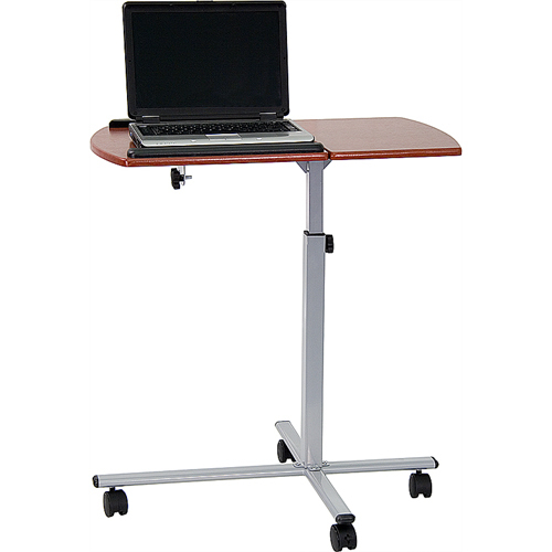 Office Furniture in a Flash Multi-Adjustable Notebook Computer and Reading Table - Deep Cherry Top - 1 Shelf(ves) - Steel Frame Material