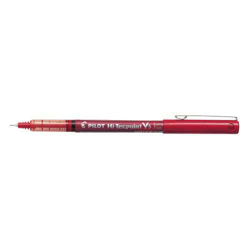 Pilot Hi-techpoint Rolling Ball Pen - Red Ink - 1 Dozen