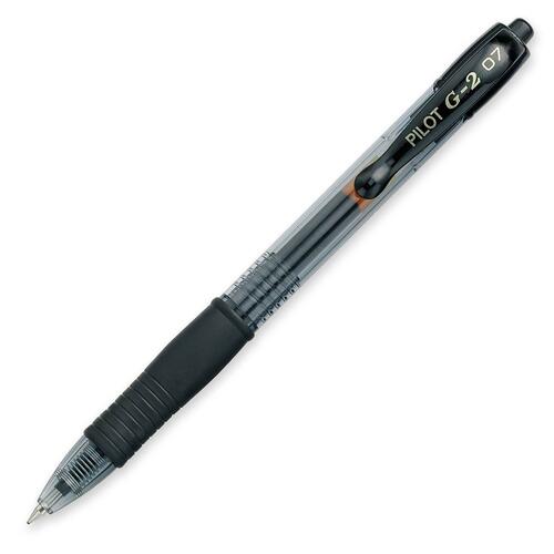G2 Retractable Gel Ink Rolling Ball Pen - Fine Pen Point - Refillable - Retractable - Black Ink - Gel-based - 1 Each