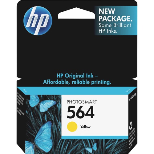 HP 564 (CB320WN) Original Ink Cartridge - Inkjet - 300 Pages - Yellow - 1 Each