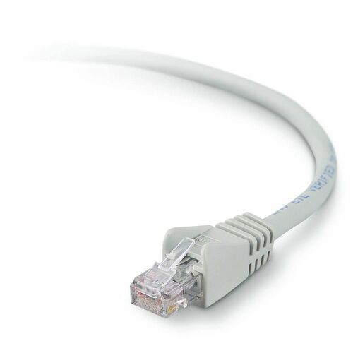 Belkin High Performance Cat. 6 UTP Network Patch Cable - RJ-45 Male - RJ-45 Male - 12.14ft - Gray