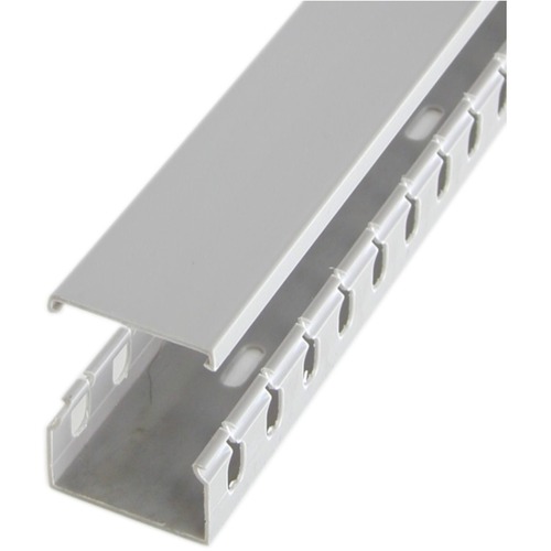 StarTech.com 2in x 1in Open Slot Wiring Cable Raceway Duct with Cover - Open Slot - Cable raceway - gray - 1.7 m - StarTech.com's AD105X1 is a screwmounted, two-piece plastic wiring duct available in various sizes. The parallel openings on its walls make 