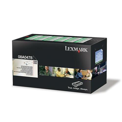 Lexmark Toner Cartridge - Laser - High Yield - 6000 Pages - Black - 1 Each