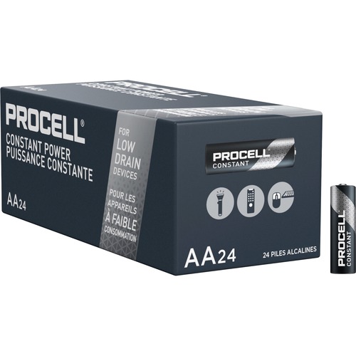 Duracell Procell Alkaline AA Battery - PC1500 - For Multipurpose - AA - 2100 mAh - 1.5 V DC - 24 / Box