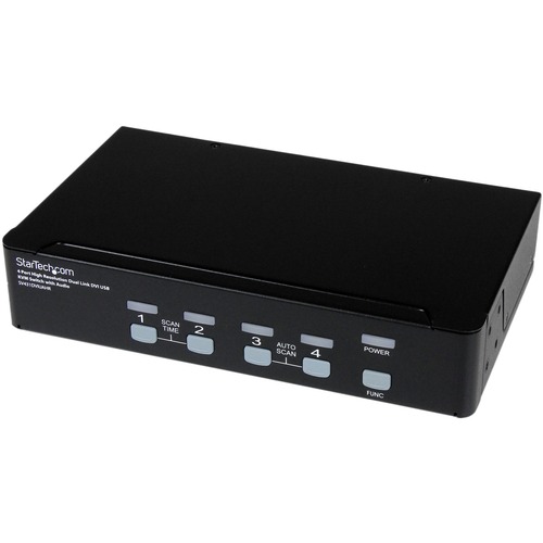 StarTech.com 4 Port High Resolution USB DVI Dual Link KVM Switch with Audio - Control up to 4 high resolution multimedia computers from a single console - usb kvm switch - DVI KVM Switch - USB DVI KVM Switch -dvi dual link kvm