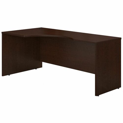 Bush Business Furniture Series C 72W Left Hand Corner Module in Mocha Cherry - 71" x 35.5" x 1" x 29.8" - Material: Melamine - Finish: Mocha Cherry - Scratch Resistant, Stain Resistant, Grommet