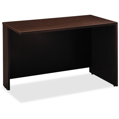 Bush Business Furniture Series C 48W x 24D Bridge/Return in Mocha Cherry - 47.7" x 23.3" x 1" x 29.8" - Material: Melamine - Finish: Mocha Cherry - Scratch Resistant, Stain Resistant, Grommet