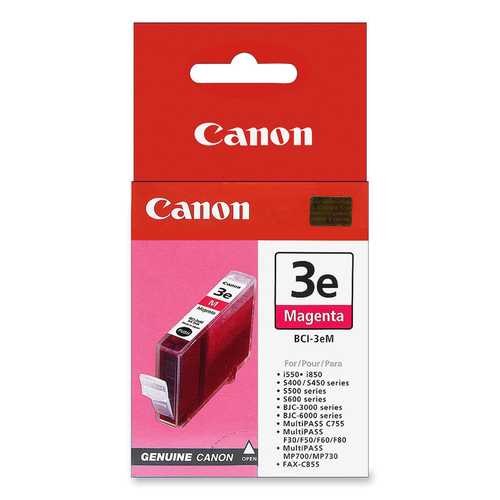 Canon BCI-3eM Original Ink Cartridge - Inkjet - 520 Pages - Magenta - 1 Each - Ink Cartridges & Printheads - CNM4481A003