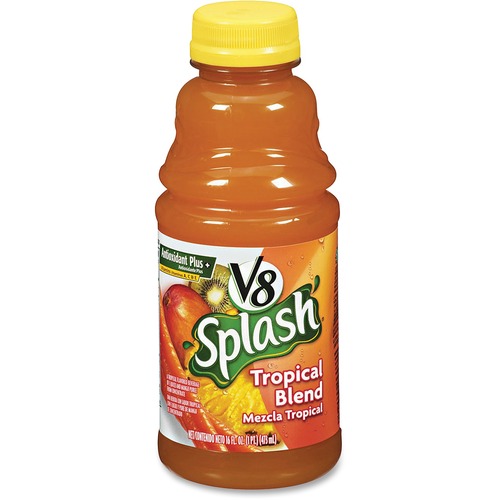 V8 Splash Tropical Blend Antioxidant+ Fruit Juice - 16 fl oz (473 mL) - Tropical - 12 / Carton