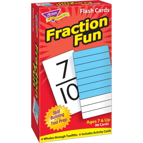 Trend Fraction Fun Flash Cards - Educational - 1 / Box