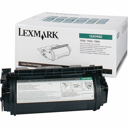 Lexmark Original Toner Cartridge - Laser - 21000 Pages - Black - 1 Each - Laser Toner Cartridges - LEX12A7462
