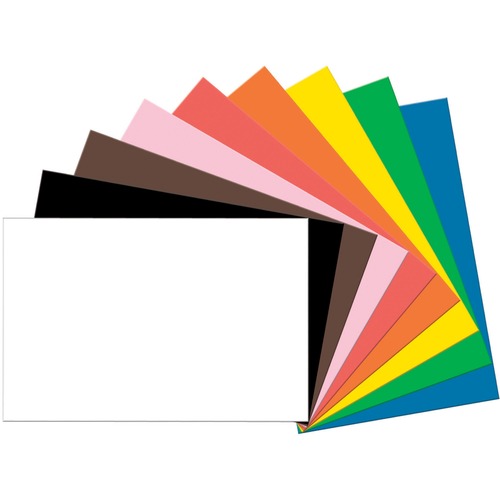 Tru-Ray Heavyweight Construction Paper - 36" Width x 24" Length - 50 / Pack - Assorted - Sulphite