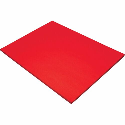 Tru-Ray Construction Paper - 24" Width x 18" Length - 50 / Pack - Festive Red