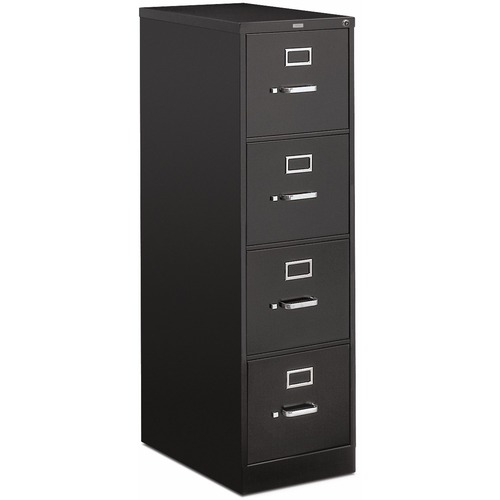 HON 510 H514 Vertical Column - 15" x 25" x 52" - 4 Drawer(s) - Finish: Black