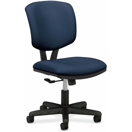 HON Volt Chair - Navy Seat - Navy Fabric Back - Black Frame - Low Back - 5-star Base - Black