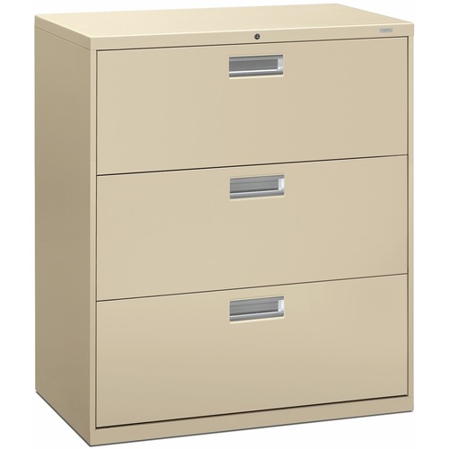 HON Brigade 600 H683 Lateral File - 36" x 18"40.9" - 3 Drawer(s) - Finish: Putty