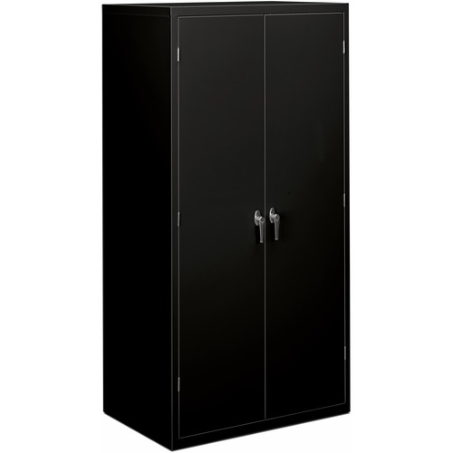 HON Brigade HSC2472 Storage Cabinet - 36" Width x 24.1" Depth x 72" Height - 5 x Shelf(ves) - Hinged Door(s) - 564.38 lb Load Capacity - Adjustable Shelf, Rugged, Reinforced, Welded, Locking Mechanism, Leveling Glide, Heavy Duty, Durable, Tamper Resistant