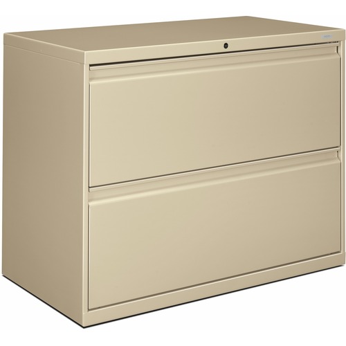HON Brigade 800 H882 Lateral File - 36" x 19.3"28.4" - 2 Drawer(s) - Finish: Putty