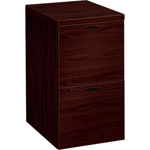 HON 10500 H105104 Pedestal - 15.8" x 22.8"28" - 2 x File Drawer(s) - Flat Edge - Finish: Mahogany