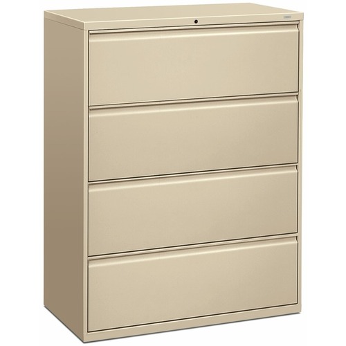 HON Brigade 800 H894 Lateral File - 42" x 18"53.3" - 4 Drawer(s) - Finish: Putty