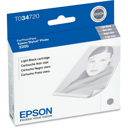 Epson Original Ink Cartridge - Inkjet - 628 Pages - Light Black - 1 Each