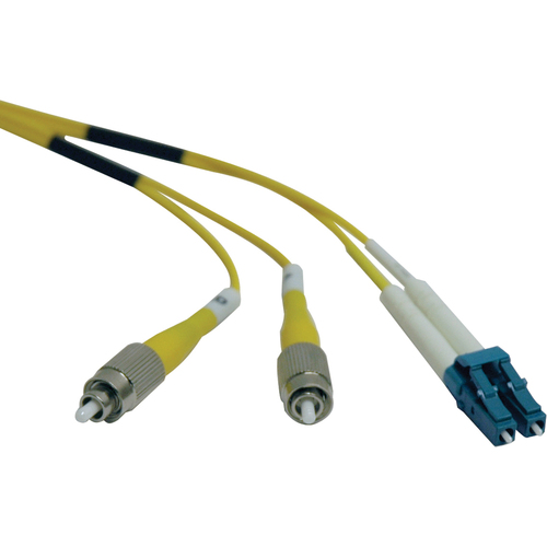 Tripp Lite 2M Duplex Singlemode 9/125 Fiber Optic Patch Cable LC/FC 6' 6ft 2 Meter - LC Male - FC Male - 6.56ft - Yellow