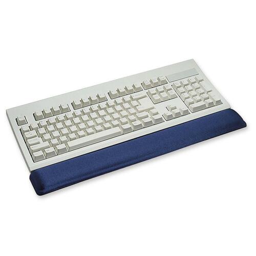 DAC Gel Straight Edge Keyboard Wrist Rest - 0.25" (6.35 mm) x 18" (457.20 mm) x 2.25" (57.15 mm) Dimension - Blue - Gel - 1 Pack