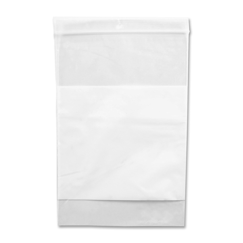 Crownhill Reclosable Poly Bag - 12" (304.80 mm) Width x 9" (228.60 mm) Length - Clear, White - Vinyl - 100/Pack - Food, Storage = CWH80912