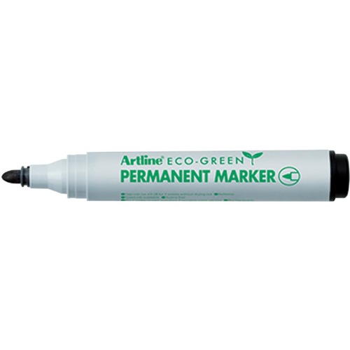 Jiffco Artline Permanent Marker - 2 mm Marker Point Size - Bullet Marker Point Style - Refillable - Black