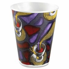Solo 12oz Trophy Festiva Design Coffee Cup - 100/Pack