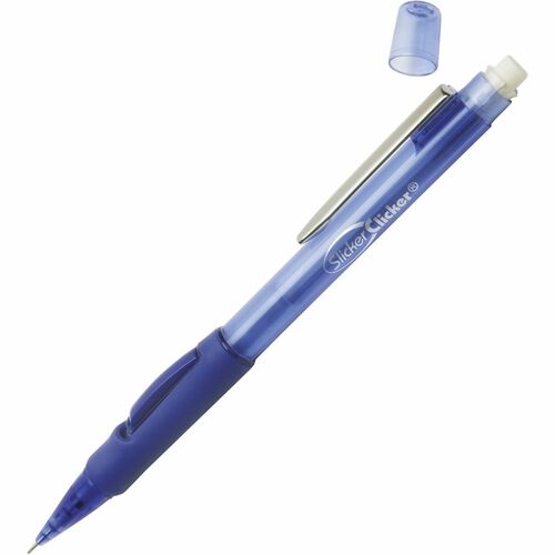 SKILCRAFT SlickerClicker Side Advanced Mechanical Pencil - 0.7 mm Lead Diameter - Translucent Blue Barrel - 1 Dozen