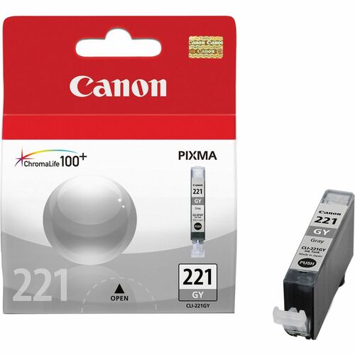 Canon CLI-221GY Original Ink Cartridge - Inkjet - 510 Pages - Gray - 1 Each