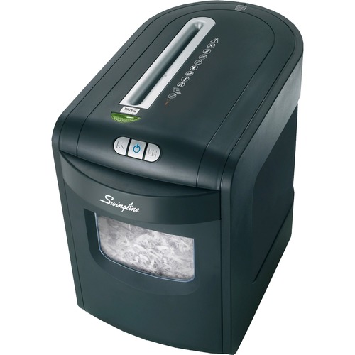 GBC ShredMaster EX10-06 Cross-Cut Shredder - Cross Cut - 10 Per Pass - for shredding Staples, Paper, Credit Card, CD, Paper Clip - 0.167" x 1.778" Shred Size - P-3 - 6.50 ft/min - 9" Throat - 6 gal Wastebin Capacity - Black
