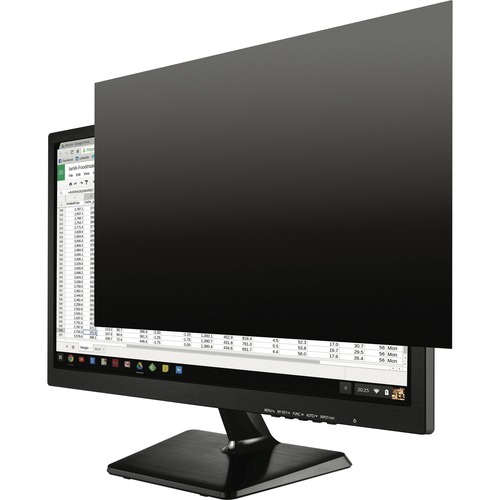 Kantek Secure-View Blackout Privacy Filter - Fits 19" Widescreen LCD Monitors Black - For 19" Widescreen Notebook, Monitor - Damage Resistant - Anti-glare - 1 Pack